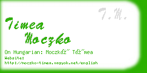 timea moczko business card